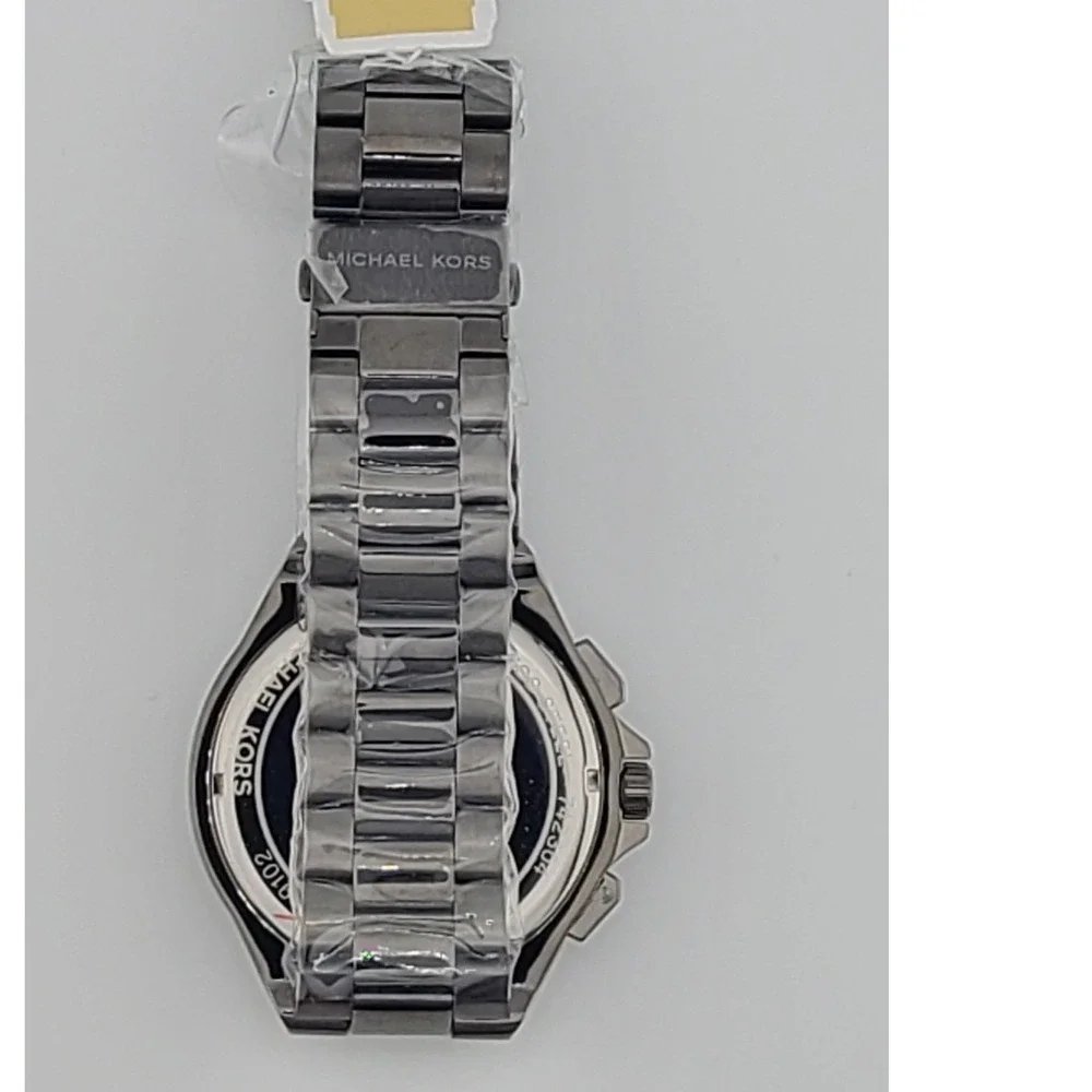 Michael Kors Men's MK9102 Gunmetal Stainless Steel Chronograph Watch New